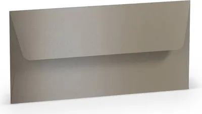 Produktbild von Briefumschlag DL Nassklebung taupe metallic