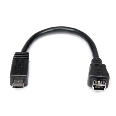 Produktbild von Kabel Micro USB Startech UUSBMUSBMF6          Micro USB A Micro USB B Schwarz
