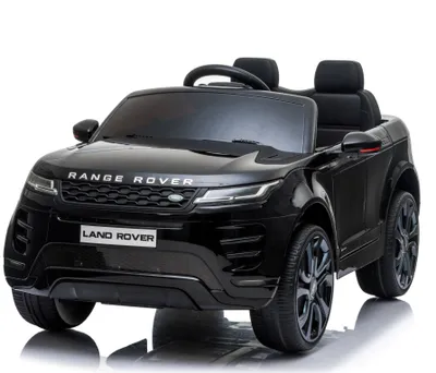 Zdjęcie produktu dla Range Rover Evoque SUV terenowy samochód dla dzieci samochód elektryczny dla dzieci pojazd dla dzieci z 2 silnikami 12 V w kolorze czarnym (DK-RRE99)