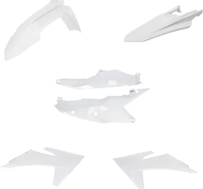 Imagen del producto de Kit de carenado ACERBIS de 6 piezas, color blanco, para KTM
