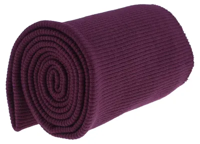 Bündchenstoff Baumwolle aubergine