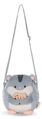 Produktbild von NICI Mymochi, Mädchen, Schultertasche, Hamster Shai, Reißverschluss, Kind, Beige, Grau