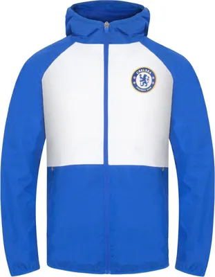Produktbild von Chelsea FC - Windjacke für Herren, Raglanärmel GF275 (M) (Weiß/Königsblau)