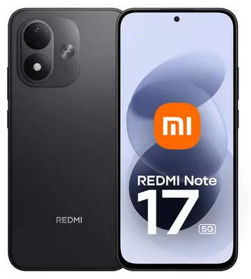 Obrázek produktu pro Xiaomi Redmi Note 17 5G, 17,8 cm (6,99 palců), rozlišení 2396 x 1080 pixelů, 6 GB RAM, 256 GB úložiště, 50 MP fotoaparát, černá barva