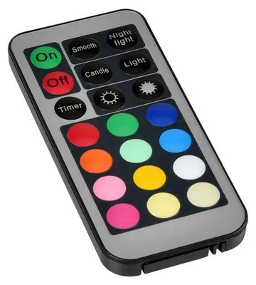 Produktbild von 20x DUNI LED Set, Fernbedienung Multicolour, Zubehör 40 x 85 mm Silber