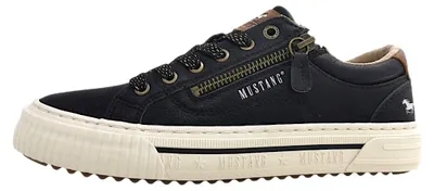Productafbeelding van Mustang  Damenschuhe  sportlicher Schnürer Schwarz Freizeit