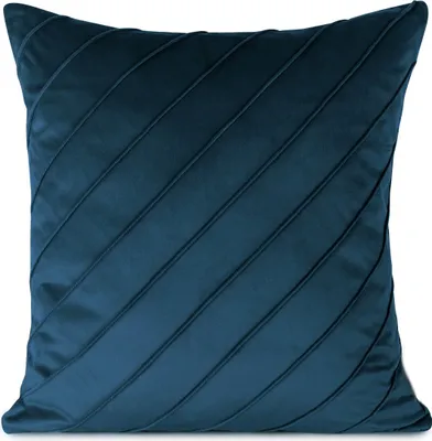 Produktbild von Dekorativer Kissenbezug Sofakissen NALA 3 dunkelblau marine45x45 dunkelblau
