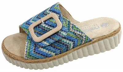 Immagine prodotto di Scarpe sandali da donna Rieker, colore blu, adatte al tempo libero