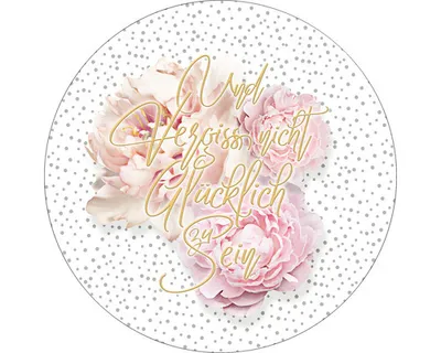 Produktbild von Glasbild Peonies I GLR013 Ø 50 cm