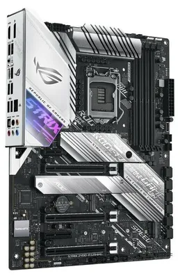 Produktbild von ASUS ROG STRIX Z490-A Gaming, Intel, LGA 1200 (Socket H5), Intel® Celeron®, Intel® Core™ i3, Intel® Core™ i5, Intel® Core™ i7, Intel® Core™ i9, Intel® Pentium®, DDR4-SDRAM, 128 GB, DIMM