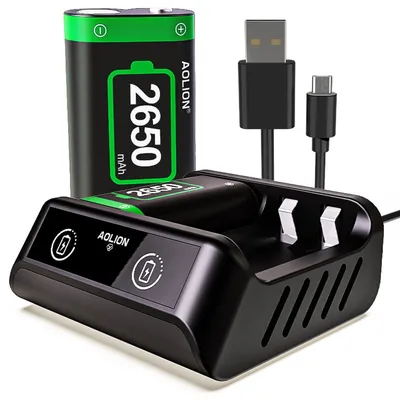 Produktbild von Welikera Akku Ladestation für Xbox One/Series X&S Controller, 2650mAh, Zubehor für Xbox Contoller, Schnell Ladende Akkus mit Ladegerät