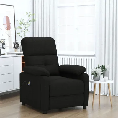 Obrázok produktu pre Masážne kreslo The Living Store Black Fabric