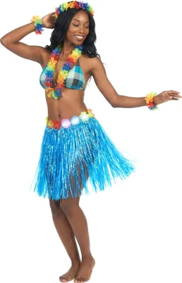 Produktbild von Hawaii-Rock für Damen blau-bunt - Einheitsgröße