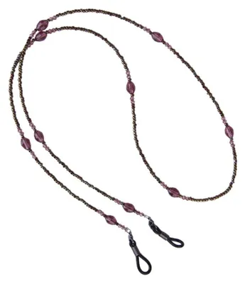 Imagen del producto de Cadena para gafas con cuentas de concha y vidrio, antideslizante, para gafas de sol, 1 unidad