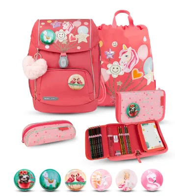 Produktbild von Belmil Premium Comfy Plus Schulra nzen-Set 5-tlg - Rose Quartz