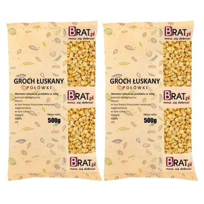 Zdjęcie produktu dla Groch łuskany połówki 1kg (2x500g)