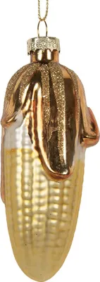 Image de Clayre & Eef Pendentif de Noël Ø 4x10 cm Verre doré