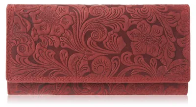 Image de Portefeuille en cuir vintage pour femme Paolo Peruzzi T-25-Rd