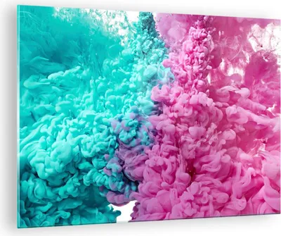 Produktbild von Bilder auf glas - Abstraktion modern - 70x50cm - Glasbilder - Wandbilder - Kunstdruck - zum Aufhängen bereit - Wanddekoration aus Glas - Glas Bilder - Wandbild auf Glas - Einteilig - GAA70x50-3908