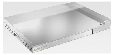 Produktbild von Edelstahl Plancha Grillplatte für Gas- und Holzkohlegrills, 58,3 x 40,5 x 7 cm