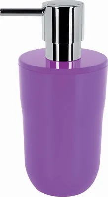 Produktbild von Spirella Seifenspender "Cocco" Flüssigseifen-Spender, Fassungsvermögen 7,5 x 7,5 x 16,5 cm - 300ml - Lila