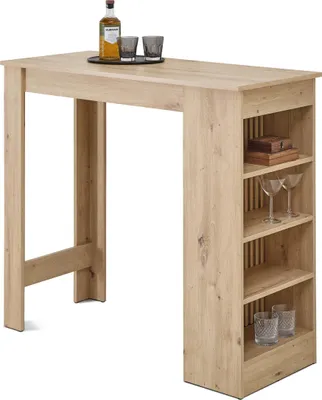Produktbild von Bartisch >Mojito< in Artisan Eiche Nachbildung, schwarz - 115x103x50cm (BxHxT)