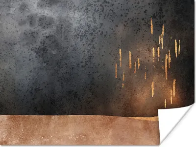 Produktbild von MuchoWow® Poster Abstrakt - Gold - Design 160x120 cm - Foto Plakat