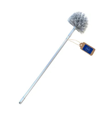 Produktbild von BawiTec Staubbiene Staubbesen Rundbesen Staubwedel Eckenbesen mit Teleskopstiel rund Telestiel Wandbesen Spinnenbesen