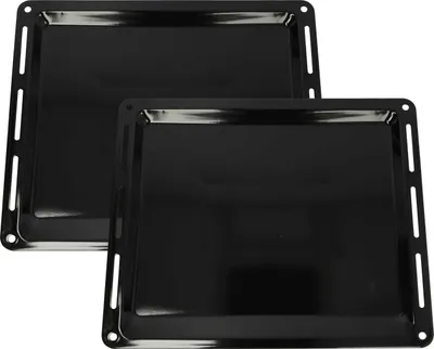 Produktbild von vhbw 2x Backblech kompatibel mit Miele H 7660, H 7000, H 7560, H 6800, H 7164, H 7240, H 7460, H 6460, H 7260 Backofen - 44,5 x 37,7 x 2,5 cm