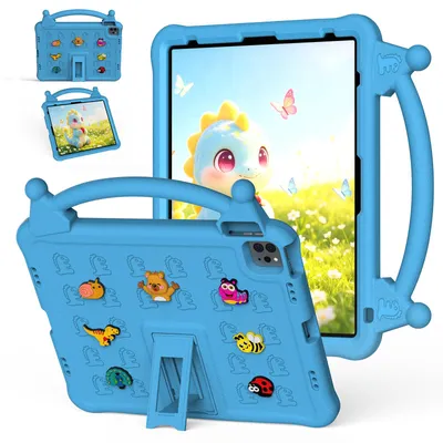 Obrázek produktu pro Dětské pouzdro pro iPad Pro 12,9 2022/2021/2020/2018 12,9" nárazuvzdorné EVA pouzdro s rukojetí a funkcí stojánku Modrá
