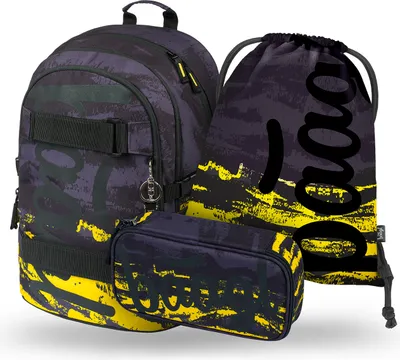 Produktbild von BAAGL Skate Dune Rucksack-Set 3tlg: Rucksack, Federmäppchen, Turnbeutel