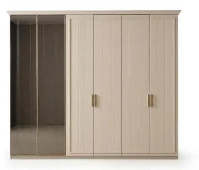 Produktbild von Schrank groß geräumig praktisch  beige moderner Stil Kleiderschrank