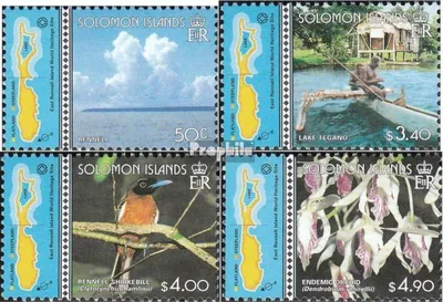 Produktbild von Briefmarken Salomoninseln 2000 Mi 1027-1030 (kompl.Ausg.) postfrisch UNESCO Welterbe