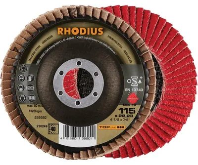 Obrázek produktu pro Rhodius 210182 LSK FK Flap disc Diameter 125 mm Bore diameter 22.23 mm Stainless steel 1 pc(s)