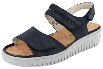 Produktbild von WALDLÄUFER K-Valerie Damen Sandale blau Nubukleder - Größe: UK 5