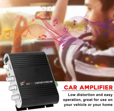 Produktbild von Audio Stereo Leistungsverstärker Subwoofer MP3 Autoradio Kanäle 2 Haushaltsbass Lvpin 838