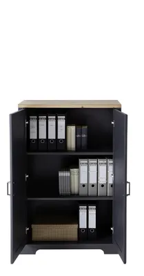 Obrázek produktu pro Aktenschrank >Jasmin< in Graphit - 86x127x38cm (BxHxT)
