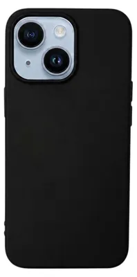 Zdjęcie produktu dla Etui silikonowe do iPhone 14 Plus z wewnętrzną wyściółką z mikrofibry, kolor: czarny