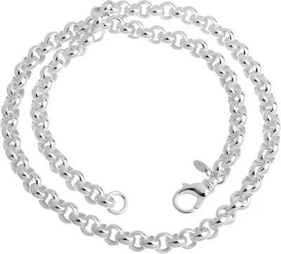 Produktbild von SILBERKETTEN STORE Runde Erbskette 7,2mm - 925 Silber, Länge wählbar von 40-100cm - 60cm