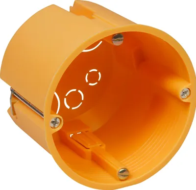 Produktbild von Hohlwanddose McPower, Ø68 x 62mm, inkl. Geräteschrauben, orange