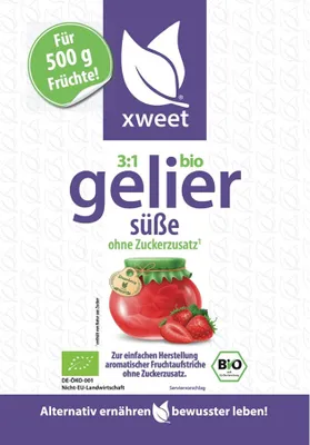 Obrázek produktu pro 3:1 organické želírovací sladidlo - bez přidaného cukru 170g