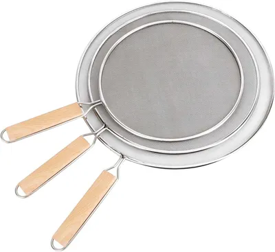 Produktbild von Spritzschutz Edelstahl, 3-teilig, Ø 21-29 cm, für die Küche