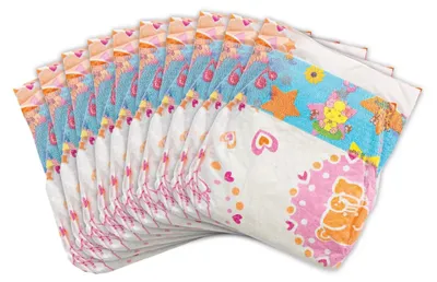 Produktbild von Puppenwindeln 10 Stück für Puppen Gr. 28-35 cm