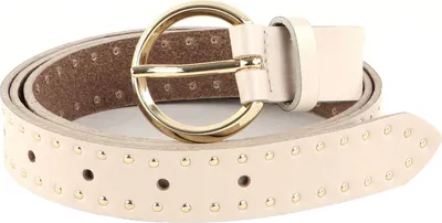 Produktbild von Vanzetti Leder Gürtel Slim Belt W110 Cream creme