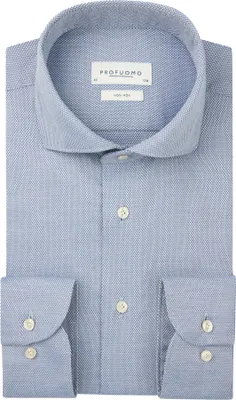 Produktbild von Profuomo Hemd blau bügelfrei Baumwolle