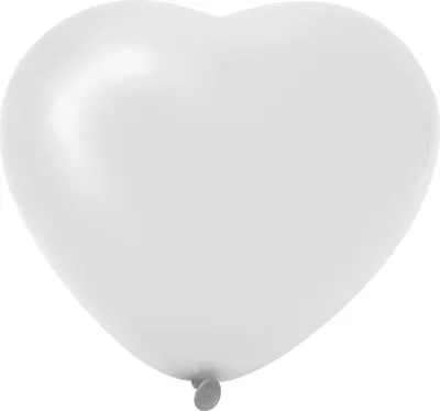 Produktbild von herzballons weiß 6 Stück 25 cm
