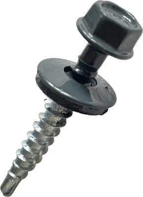 Produktbild von BKshop | Spenglerschrauben 4,8 x 35 mm - Anthrazitgrau - Selbstschneidend - Mit Dichtscheibe