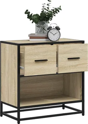 Zdjęcie produktu dla VidaXL 848695, Dąb, 2 szuf., Metal, Drewno, 60 kg, 5 kg, 600 mm