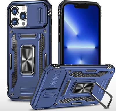 Produktbild von König Design Hülle kompatibel mit Apple iPhone 15 Pro Max Kunststoff Soft Handyhülle - Handy Case Marineblau