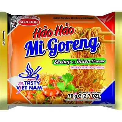Produktbild von ACECOOK Instantnudeln Hao Hao Mi Goreng Garnelen & Zwiebel 76g